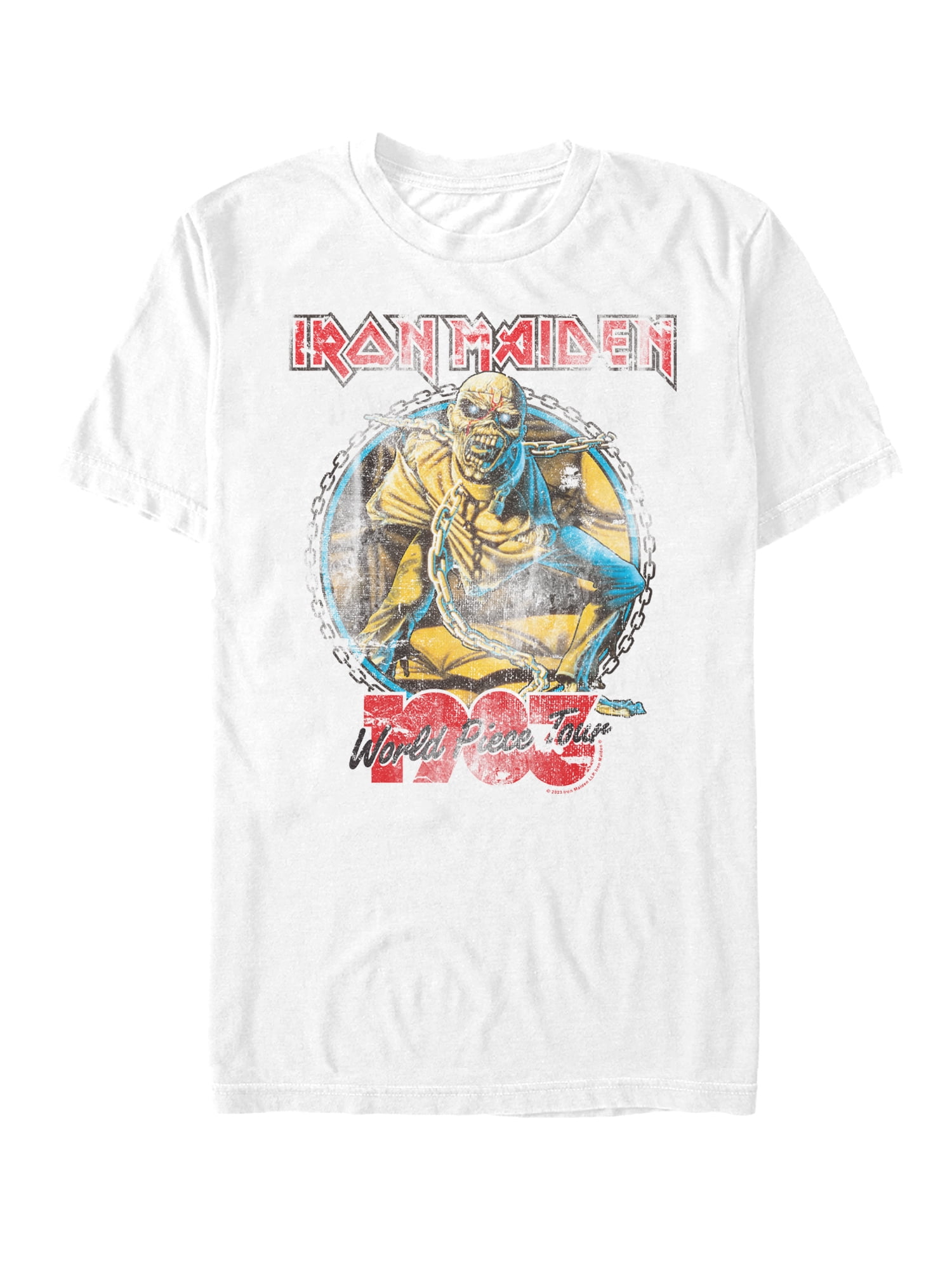 Iron Maiden, Men's & Big Men's Graphic Tee, World Piece Tour, Sizes XS-3XL