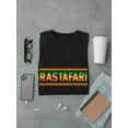 thumbnail image 3 of "Rastafari" Trendy Rasta Quote Men Black T-Shirt, Male Medium, 3 of 4