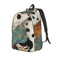 thumbnail image 1 of Disketp Abstract Dalmatian Art Mochila de Lona Estampada, Mochila Escolar de Viaje Ligera para Estudiantes y Portátil-Medium, 1 of 5