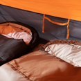 thumbnail image 4 of LOVEVER Sac de Couchage à Capuche pour Adultes Camping Portable Double Intérieur Extérieur 210x75x4cm Coton Blanc Léger 2.2lb Résistant à la Saleté Design Fermeture à Glissière-Ensemble pour Couples A, 4 of 9