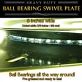 thumbnail image 3 of 8" Swivel Plate Turntable Full Ball Bearing for stools, chairs, displays, 3 of 4