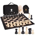 thumbnail image 1 of Juego de ajedrez Agirlgle Tournament de 20 pulgadas con tablero de silicona y bolsa, 1 of 9