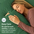 thumbnail image 6 of CGK Linens Ultra Soft & Comfy Pillowcases Set of 2 - King Size Hotel Quality Breathable 2-Piece Pillow Covers, Emerald Green, 6 of 7