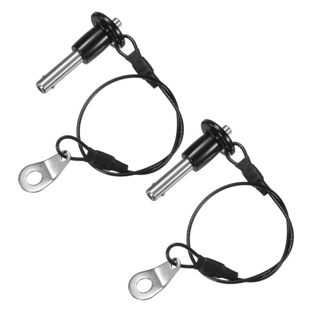 Uxcell 2Pcs Pin de Bloqueo de Bola 6mm Diámetro 15mm Longitud de Uso Mango de Botón Pin de Liberación Rápida