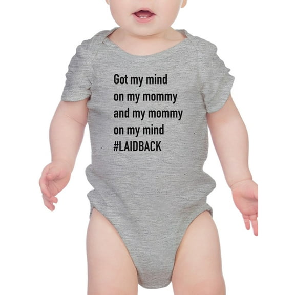 My Momma On My Mind, Quote Bodysuit Infant -Smartprints Designs,  24 Months