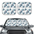 thumbnail image 2 of Goofa Lilies Flowers Pattern 2 Piece Car Windshield Sun Shade Foldable | Front Windshield Shade for Sun, Heat and UV Rays | Sunshade for Car Front Window-, 2 of 7