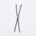 thumbnail image 2 of 10pc Nylon Twisted Cord Bracelet Making Slider Bracelet Making with Brass Findings Cadmium Free & Lead Free Long-Lasting Plated Tree of Life Gray Real 18K Gold Plated 210~220x2mm Hole: 2mm, 2 of 5