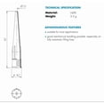 thumbnail image 2 of Replacement Screw on Caulk Tube Nozzles 4.25" Natural Color 20-Pack, 2 of 2