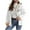 White, variant on Riecok Fleece Lined Jacket Women Long Sleeve Hooded Jackets Zip Up Baggy Coats with Pockets Casual Stylish Outerwear