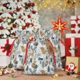 thumbnail image 5 of Fuzoiu Winter Forest Animals Print Christmas Gift Bag,Burlap Gift Bag with Drawstring Closure & Hang Tag,Perfect for Holidays, Birthdays, and Special Occasions-Medium, 5 of 7