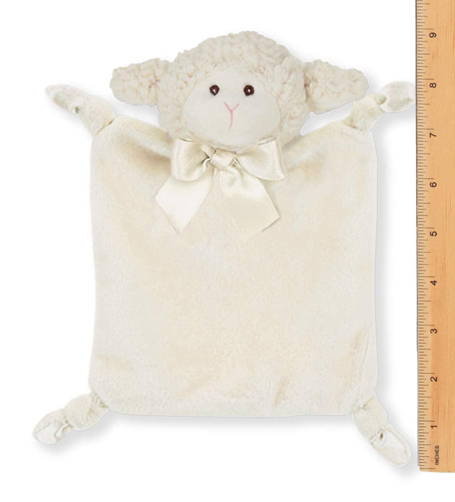 Bearington Baby Wee Lamby, Small Lamb Stuffed Animal Lovey Security Blanket,  8