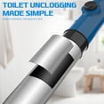 thumbnail image 5 of FEELSO Heavy Duty Toilet Plunger, High Pressure Air Drain Blaster with Barometer, Sink Plunger & Toilet Auger Multi-Drain Unclogger, Blue, 5 of 11