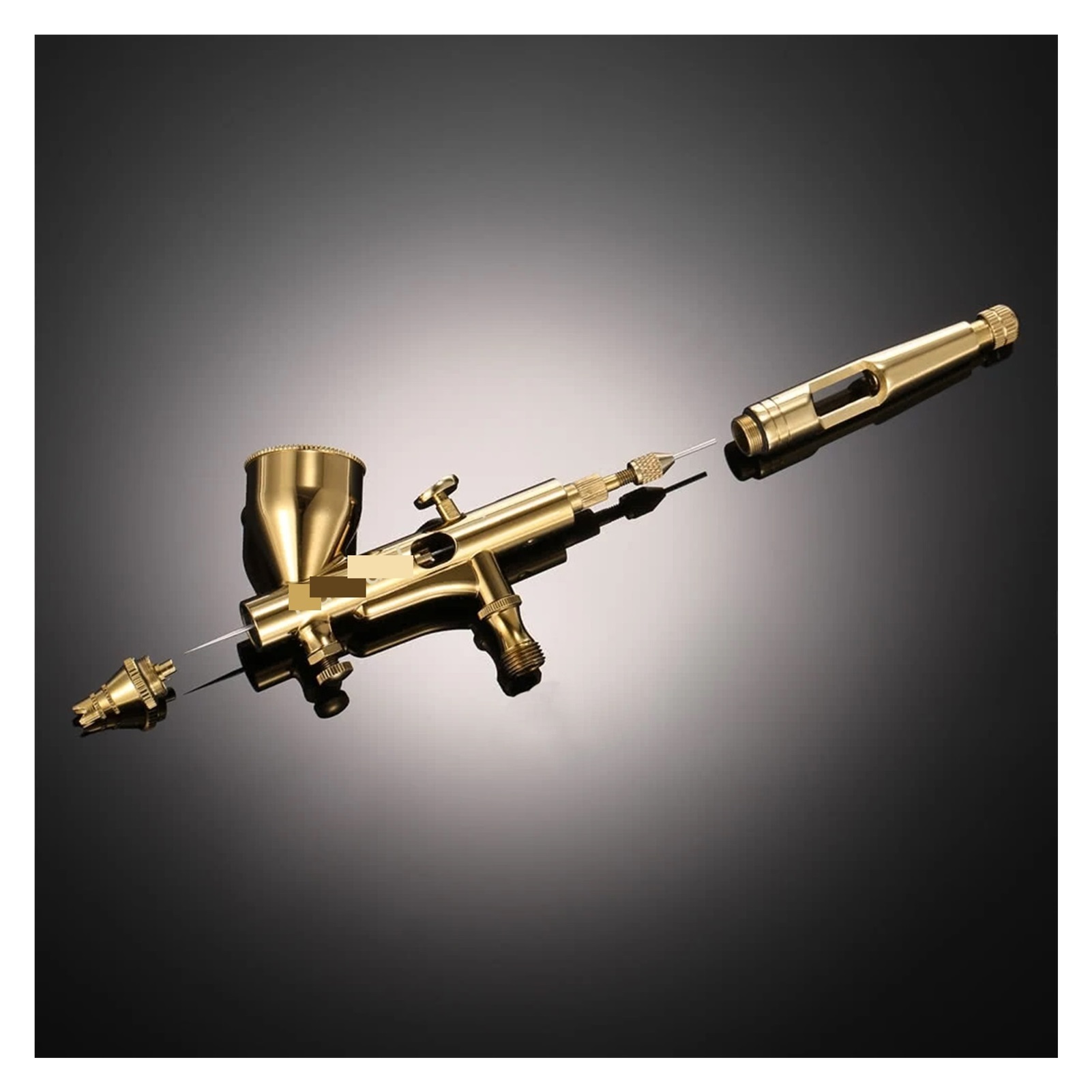Gravity Dual-action Mini 9cc Airbrush Paint Nail Spray Gun Makeup Paint Set Face Tattoo Art DIY Tool 0.2mm/0.3mm/0.5mm