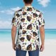 thumbnail image 4 of Fotbe Rottweiler Camisa Hawaiana para Hombre Unisex – Camisa Casual de Verano con Botones de Manga Corta de Algodón y Lino,Large, 4 of 7