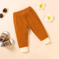 thumbnail image 6 of StylesILove Baby Boys Girls Solid Long Sleeve Henley Top & Pants 2pcs Set Unisex Toddler Ribbed Cotton Outfit (Brown, 24 Months), 6 of 8