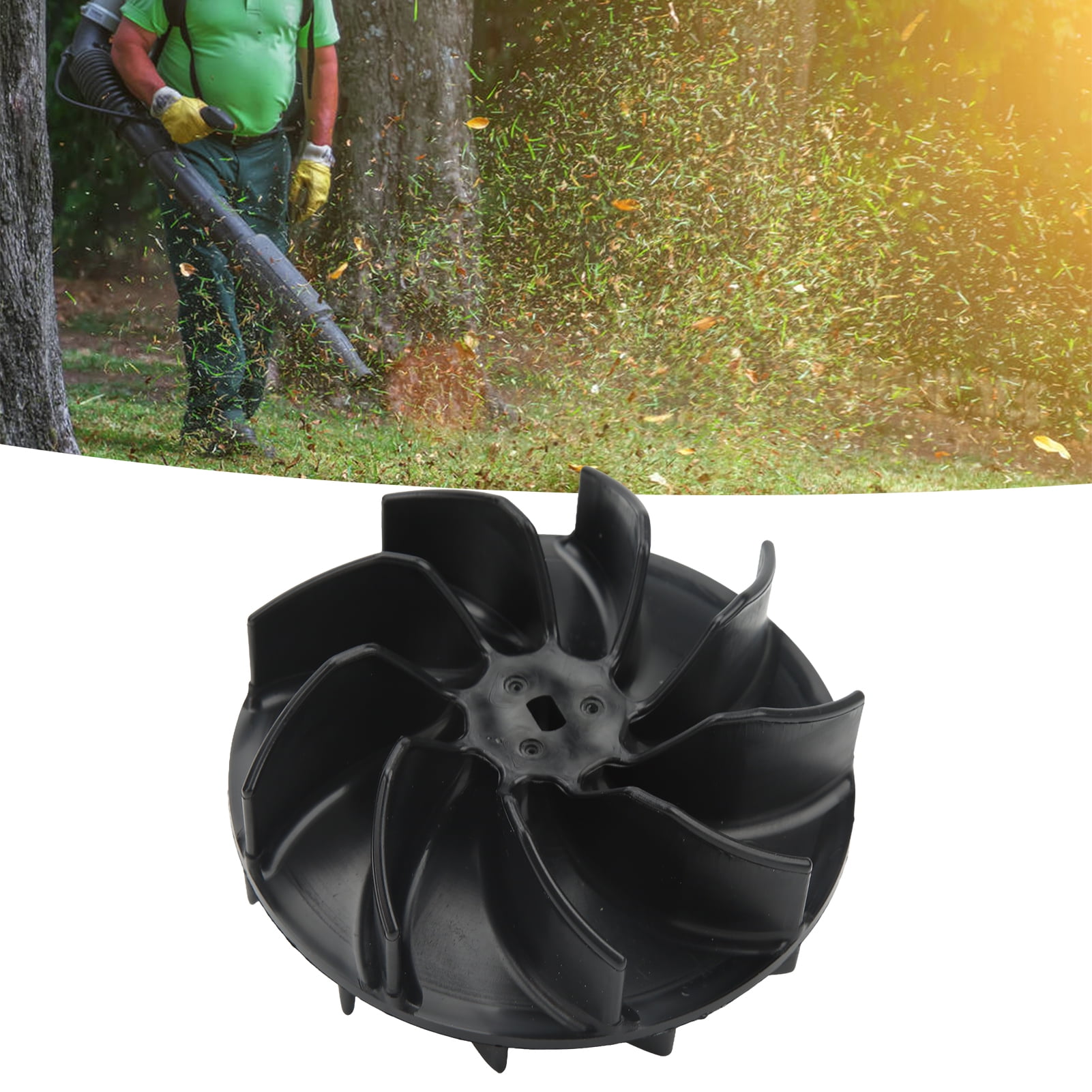 Fyydes Vac Impeller Fan,125 0494,Vac Impeller Fan Black ABS Leaf Blower