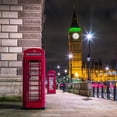 thumbnail image 2 of Frank, Assaf 20x20 White Modern Wood Framed Museum Art Print Titled - Telephone box with Big Ben, London, Uk, 2 of 4