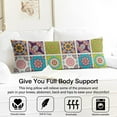 thumbnail image 3 of Boho Long Body Pillow Cover – Soft & Breathable Ethnic Fabric, Hidden Zipper, 20"x54", Stylish Abstract Tribal Print – Gift for Side Sleepers, Pregnancy, Home Decor, 3 of 7