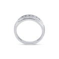 thumbnail image 3 of 10kt White Gold Mens Round Diamond Wedding Band Ring 1/4 Cttw, 3 of 4