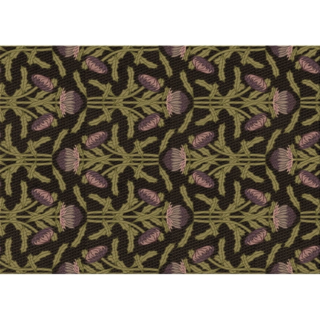 Ahgly Company Machine Washable Indoor Rectangle Transitional Midnight Gray Area Rugs, 3' x 5'