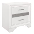 thumbnail image 3 of White & Silver Glitter Finish - 3 Drawer Storage with Hidden Jewelry Compartment - Bedroom Use - Protect Jewelry & Easy Organization, 3 of 4