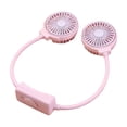 thumbnail image 2 of ROLKFUK Portable Folding Neck Fan, 3 Speeds Rechargeable Personal Fan, USB Powered Mini Handheld Fan for Travel Office Outdoor, Pink, 2 of 6