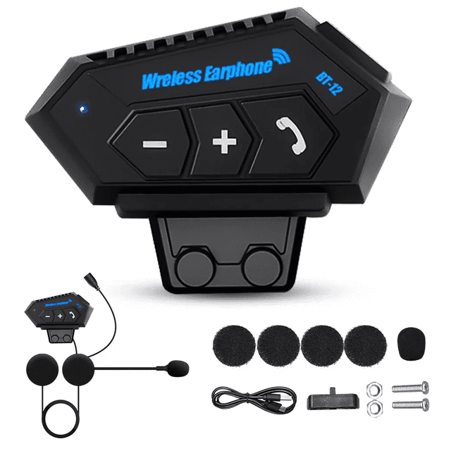Audífonos Bluetooth 5.0 BLOOSOM para casco de motocicleta