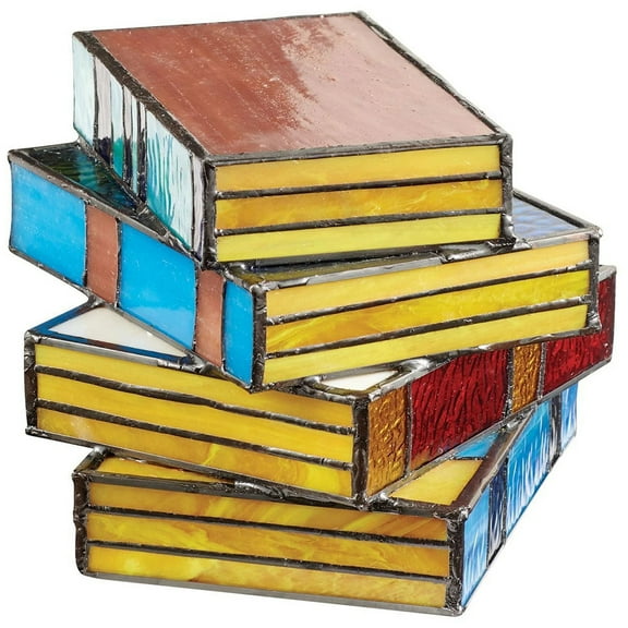 Worgeous Stacked Books Lamp Decorative Table Lamp for Bedside or Desk Bedroom Lighting