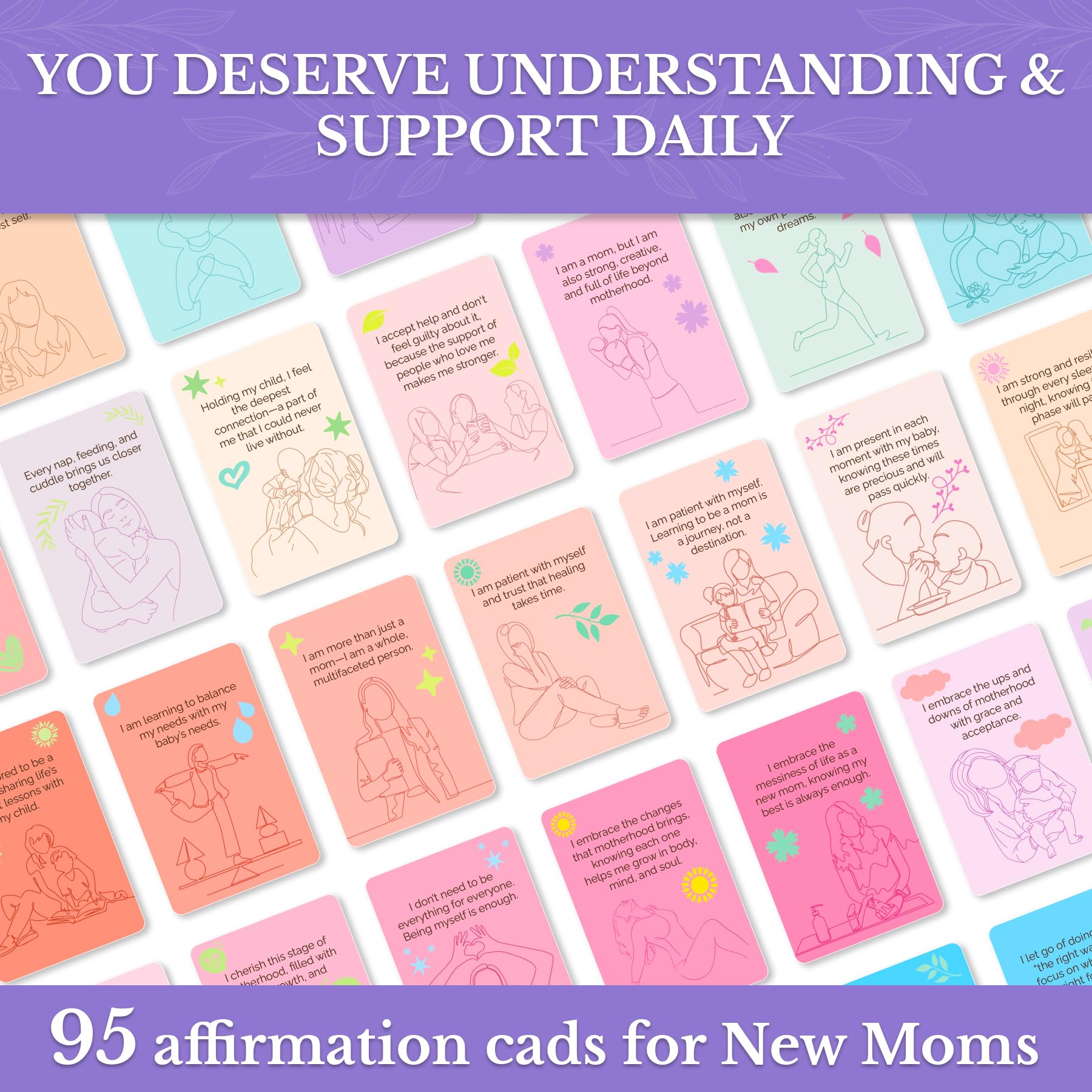 Quokka Affirmation Cards for Moms - Rethink 95 Affirmation Cards for Adults - Thoughtful Gift for First-Time and Experienced Moms