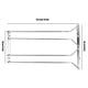 thumbnail image 3 of Estante para copas de vino de doble fila de acero inoxidable, soporte para copas colgante debajo del gabinete, 3 of 8