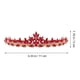 thumbnail image 4 of Red Bridal Crown with Rhinestones for Wedding Headgear Accessories One Size Fits Most, 4 of 4