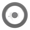 thumbnail image 1 of tssuouriy Transparent Glass Pot Lid Handle Anti Scalding Easy To Clean Kitchen Accessory Kitchen Pot Coverl grey 28-30-32, 1 of 6