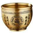 thumbnail image 4 of Cuenco del tesoro Feng Shui, adorno de mesa, artesanía, durabilidad, cuenco decorativo, de fortuna de latón para estante, oficina, sala de estar Estilo C, 4 of 8