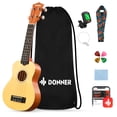 thumbnail image 1 of Paquete de ukelele Donner Soprano de 21 pulgadas para principiantes, 1 of 7