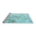 thumbnail image 2 of Ahgly Company Machine Washable Indoor Square Persian Light Blue Traditional Area Rugs, 7' Square, 2 of 4