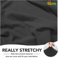 thumbnail image 3 of Easy-Going Stretch Fabric Non-Slip Solid Print Spandex Polyester Sofa Slipcover, Gray, 3 of 6