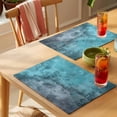 thumbnail image 4 of Teal Blue Placemats Set of 4 Ombre Modern Abstract Place Mats Table Mats Kitchen Dining Home Outdoor Party Table Decoration, 4 of 9