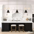 thumbnail image 3 of Hunter - Klein 1-light Alturas Gold, Medium Size Pendant Light, Dimmable, Casual Style, Cone Shaped, for Bedrooms, Dining, Living Rooms - 19444, 3 of 7