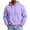 Hot Pink, variant on cocolona Mens Solid Color Pullover Hoodie Long Sleeve Drawstring Hooded Sweatshirt Fall Fashion Casual Loose Tops