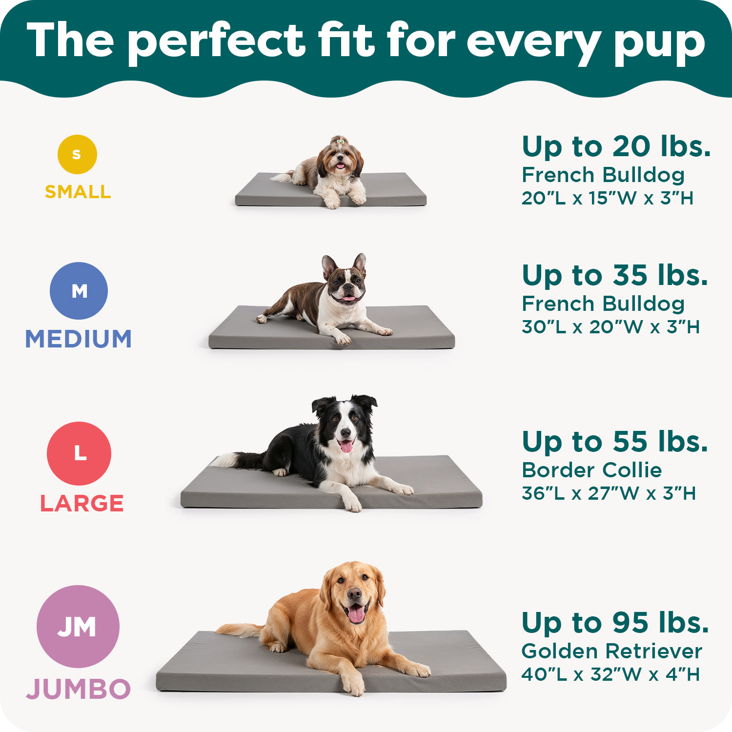 (2 pack) FurHaven Pet Products Restful Dreamer Large Orthopedic Foam Deluxe Crate Mat, Gray