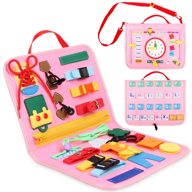 Livre de calme sensoriel en feutre Montessori – Toys Of Montessori