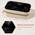 thumbnail image 5 of Bat Velvet Portable Storage Box with Removable Compartment – Jewelry Display, Earring Holder, Necklace Holder – Great Gift, 5 of 7