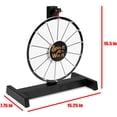 thumbnail image 3 of Brybelly Spin it to Win It Mini Prize Wheel, 12" | 14 Blank Dry Erase Slots, Customizable Dry Erase Button, Adjustable Spin Speed | Tabletop Prize Wheels for Trade Shows, Office Games, and Parties, 3 of 6