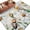 Blue, variant on Summer Botanical Large Area Rugs for Bedroom Living Room, Soft Non Slip Carpet Bedside Rug, White Daisy Botanical Bee Rustic Rectangular Floor Cover Kitchen Accent Rug 6'x9' for Dining Room/Office