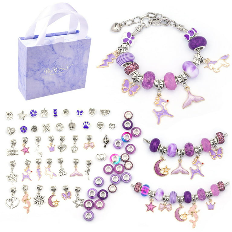  Deinduser Charm Bracelet Making Kit for Girls Luxury Birthday  Christmas Gifts for Girls Toys Crafts for Teen Girls Ages 5 6 7 8 12  Jewelry Making Kit