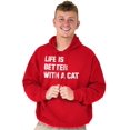 thumbnail image 5 of Life is Better with a Cat Kitty Lover Hoodie Sweatshirt Women Men Brisco Brands S, 5 of 6