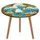 thumbnail image 1 of Los Pitufos-theme Fitted Round Tablecloths Elastic Edged Table Covers Waterproof Table Cloth for Kitchen Holiday Party Tables Decor 120cm, 1 of 6