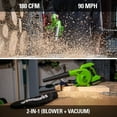 thumbnail image 4 of Greenworks 24V (90 MPH / 180 CFM / 200+ Compatible Tools) Cordless Shop Blower, 2.0Ah Battery and Charger Included, 4 of 11