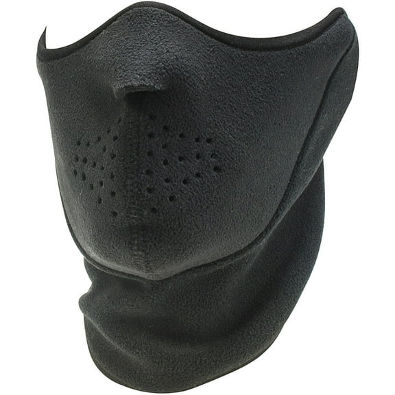 MUK LUKS Men's Neo Fleece Half Mask-Black