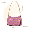 thumbnail image 3 of FORMRS Womens Shoulder Bag with Chain Strap Clutch Purse Cute Tote Handbag, Pink Doughnuts, 3 of 7
